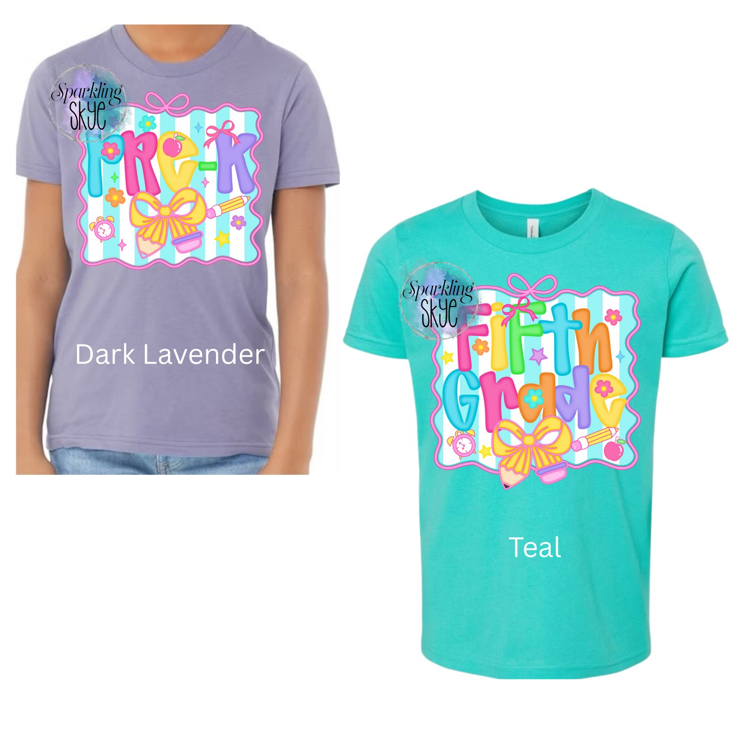 Preppy Back to School (Bella Canvas) Tees (Youth & Toddler Sizes)