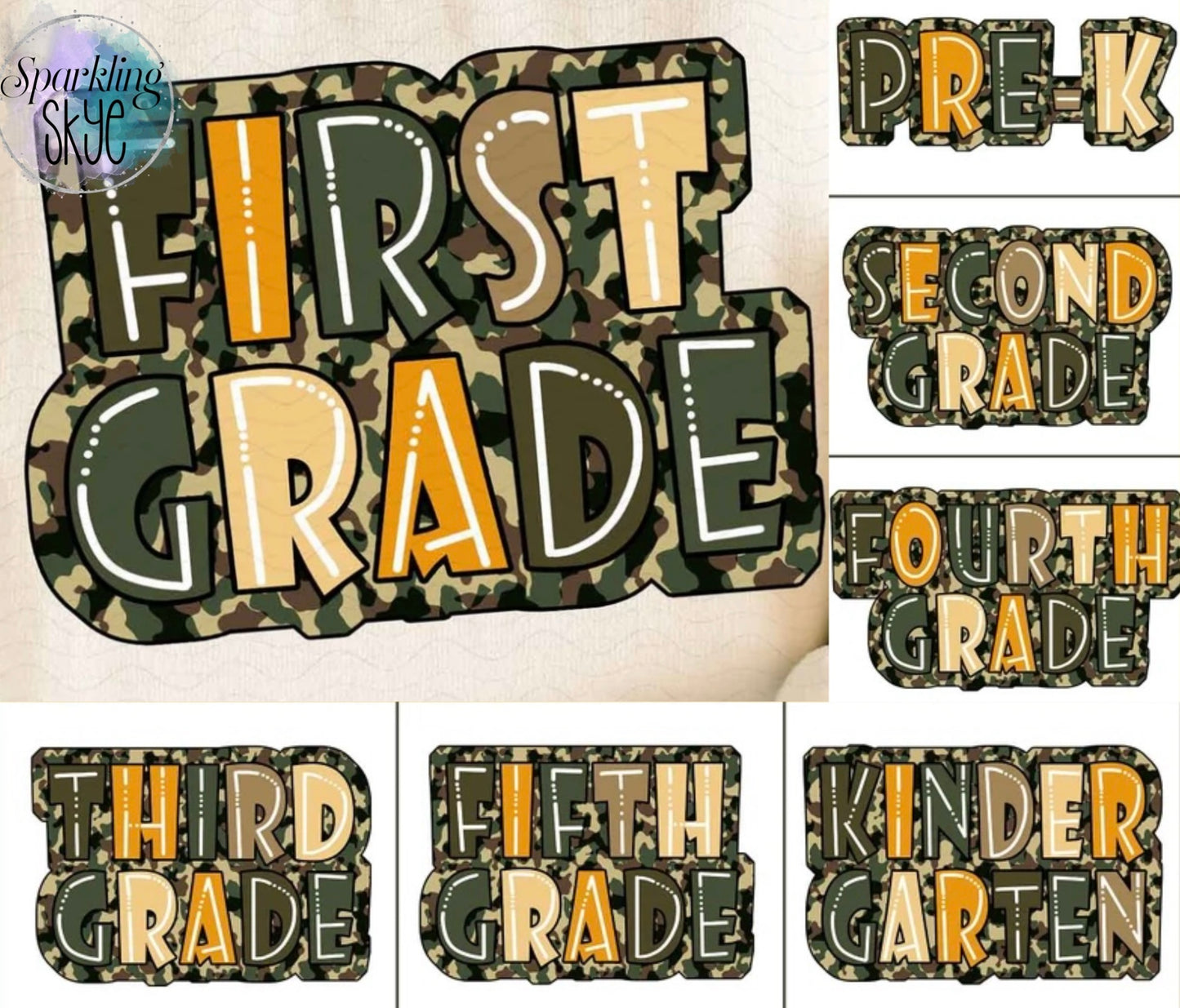Camo Back to School (Bella Canvas) Tees (Youth & Toddler Sizes)