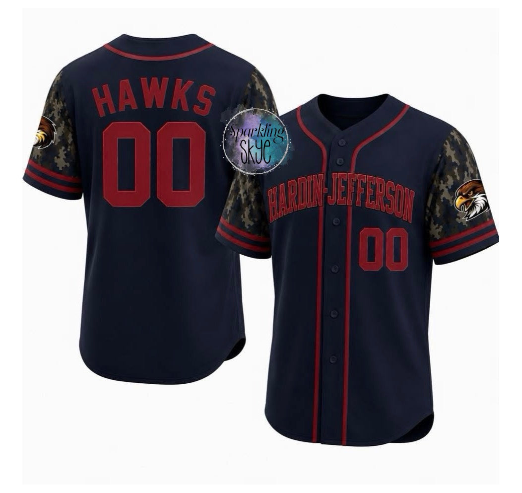Hardin-Jefferson Camo Sleeve Jersey (Youth)