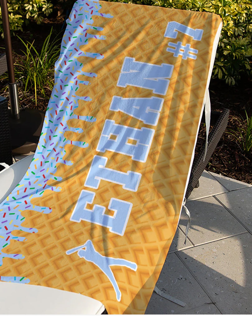 Baseball Drip Beach Towels