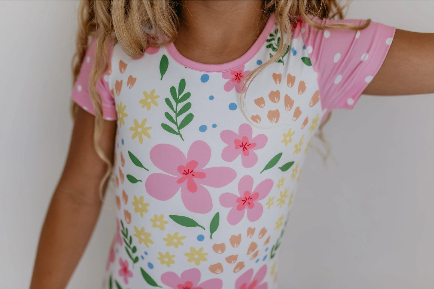 Yellow & Pink Floral Leotard