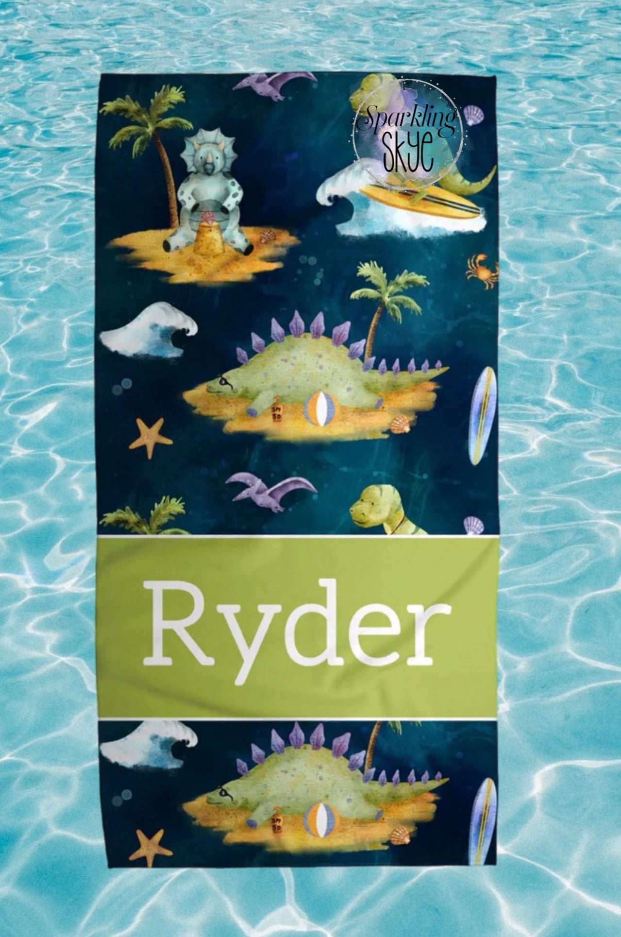 Dino Beach Towels