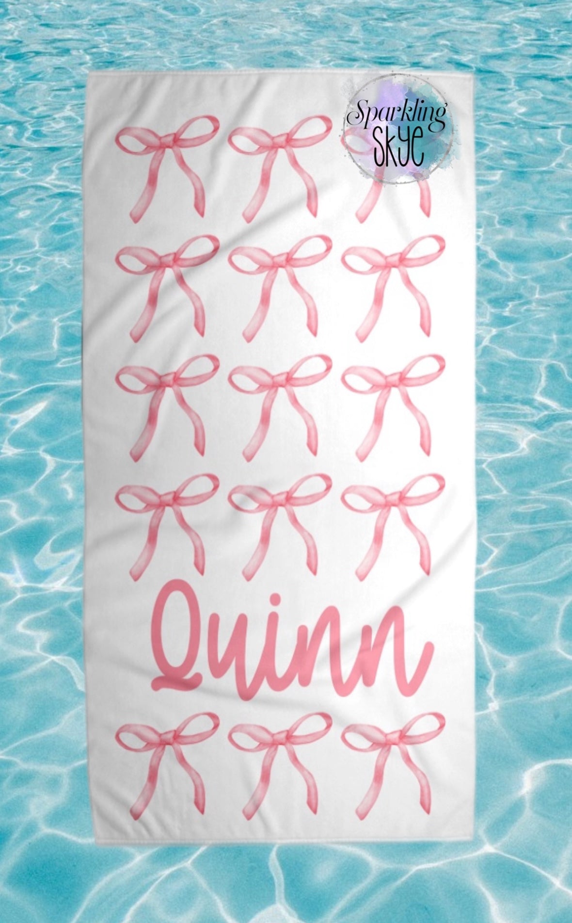 Coquette Bow Beach Towels