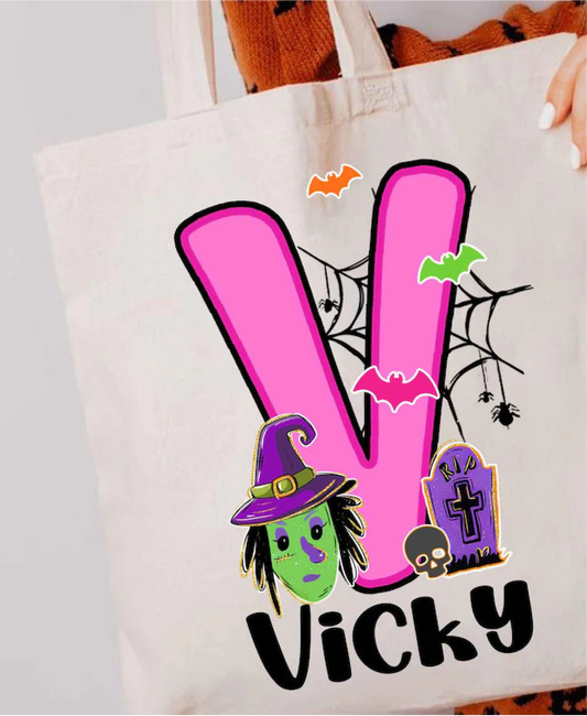 Letter/Name Tote Bag