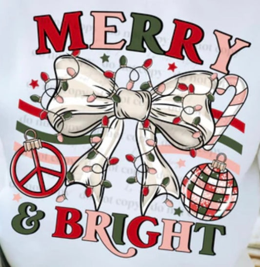 Merry & Bright Tee (Youth & Toddler Sizes)