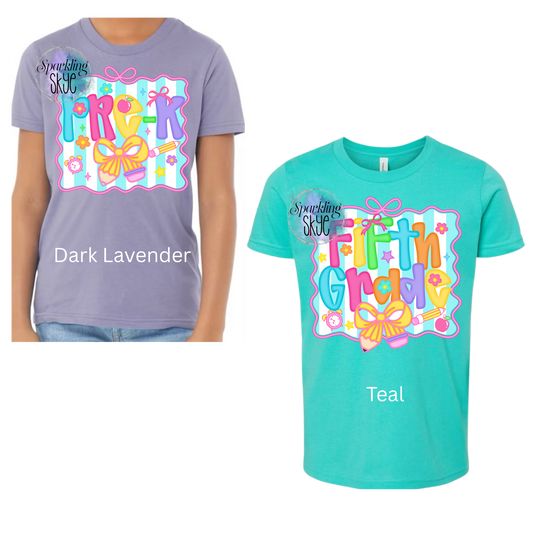 Preppy Back to School (Bella Canvas) Tees (Adult)