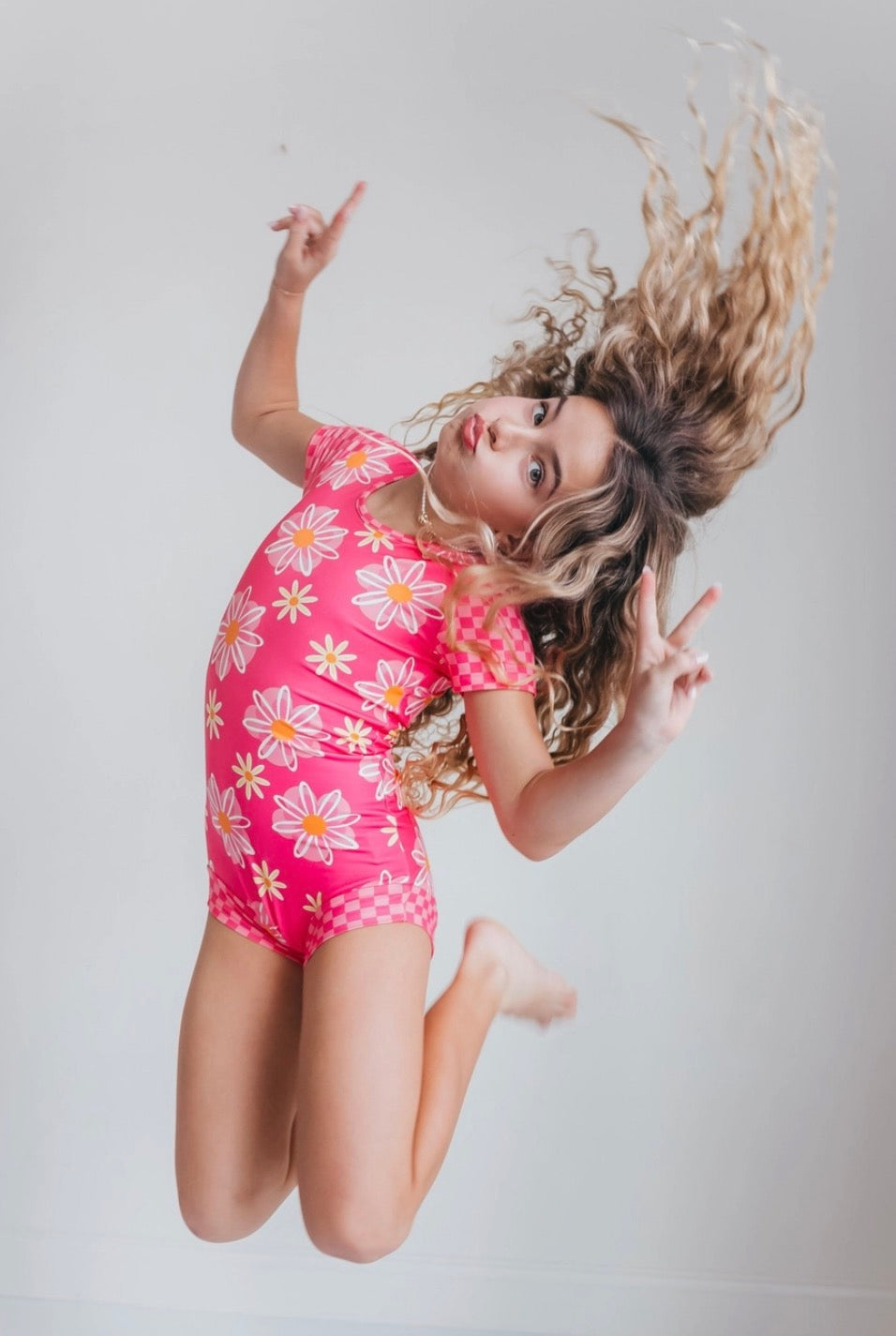 Hot Pink Daisy Leotard