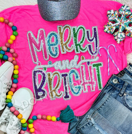 Merry & Bright T-shirt (Adult)