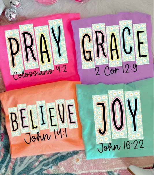 Religious Word Tees (Comfort Colors) (Adult)