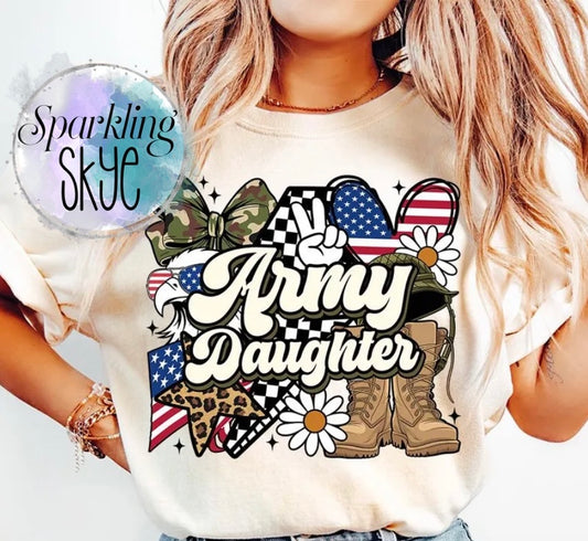 Army Daughter Tee (Youth & Toddler Sizes)