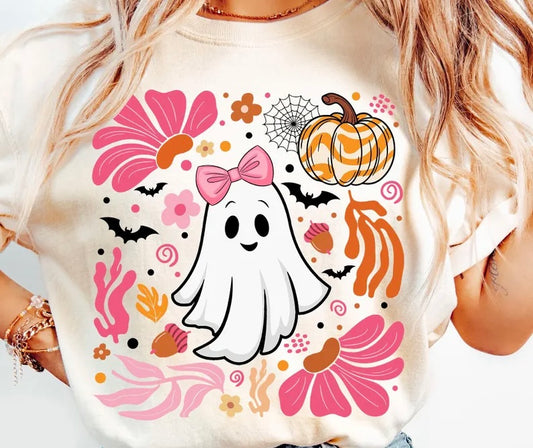 Floral Ghost Tee (Adult)