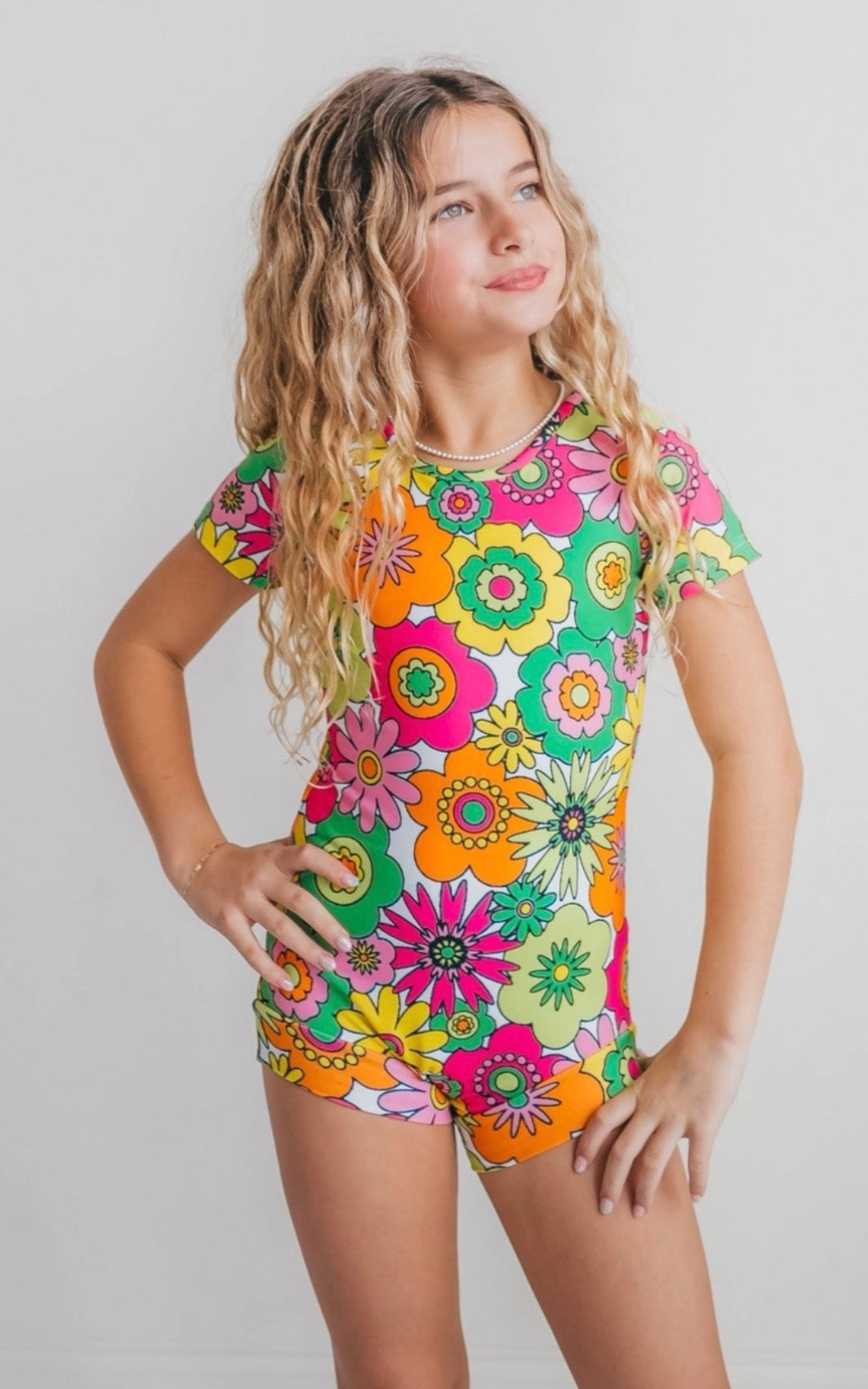 Modern Flower Leotard