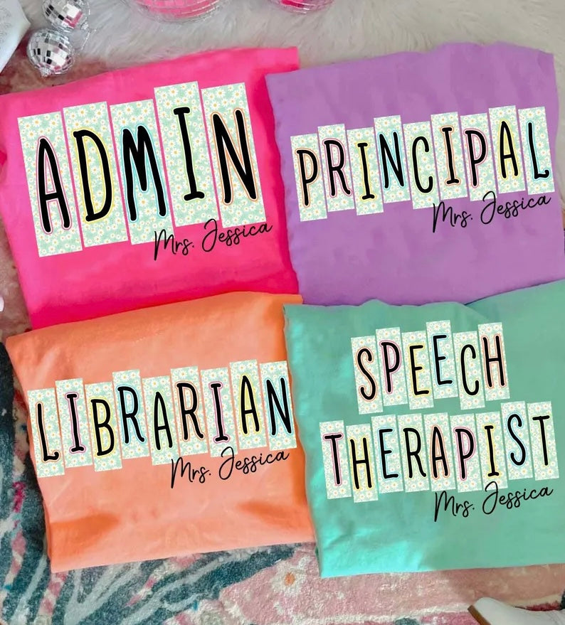 School Position Tees (Comfort Colors) (Adult)