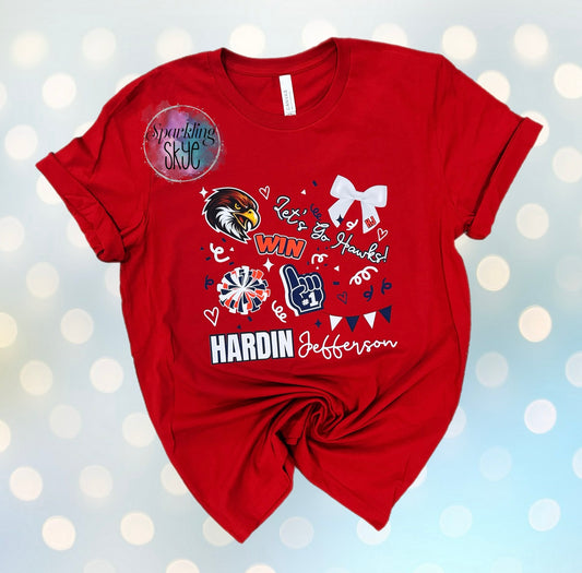 Hawks-Full of Warrior Spirit Tee (Adult)