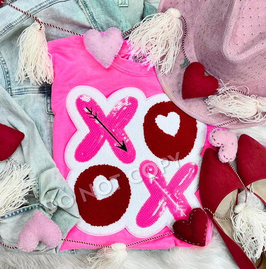 XOXO Sequin Patch Sweatshirts (Adult)