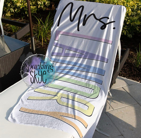 Mrs. Beach Towels