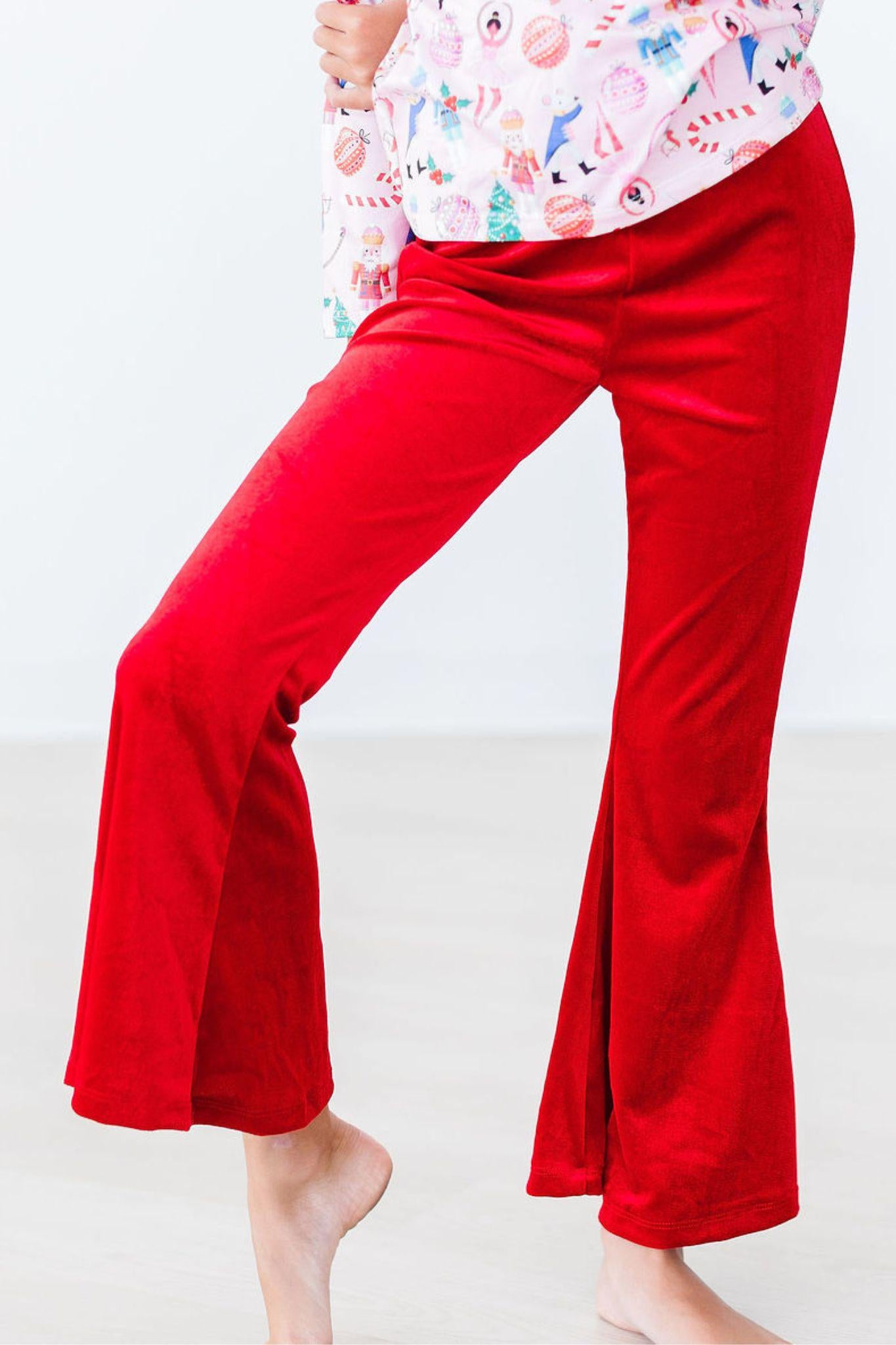 Red Velvet Bell Bottoms