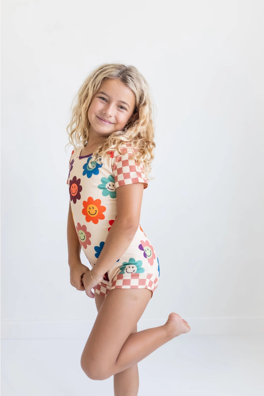 Rainbow Smiley Leotard