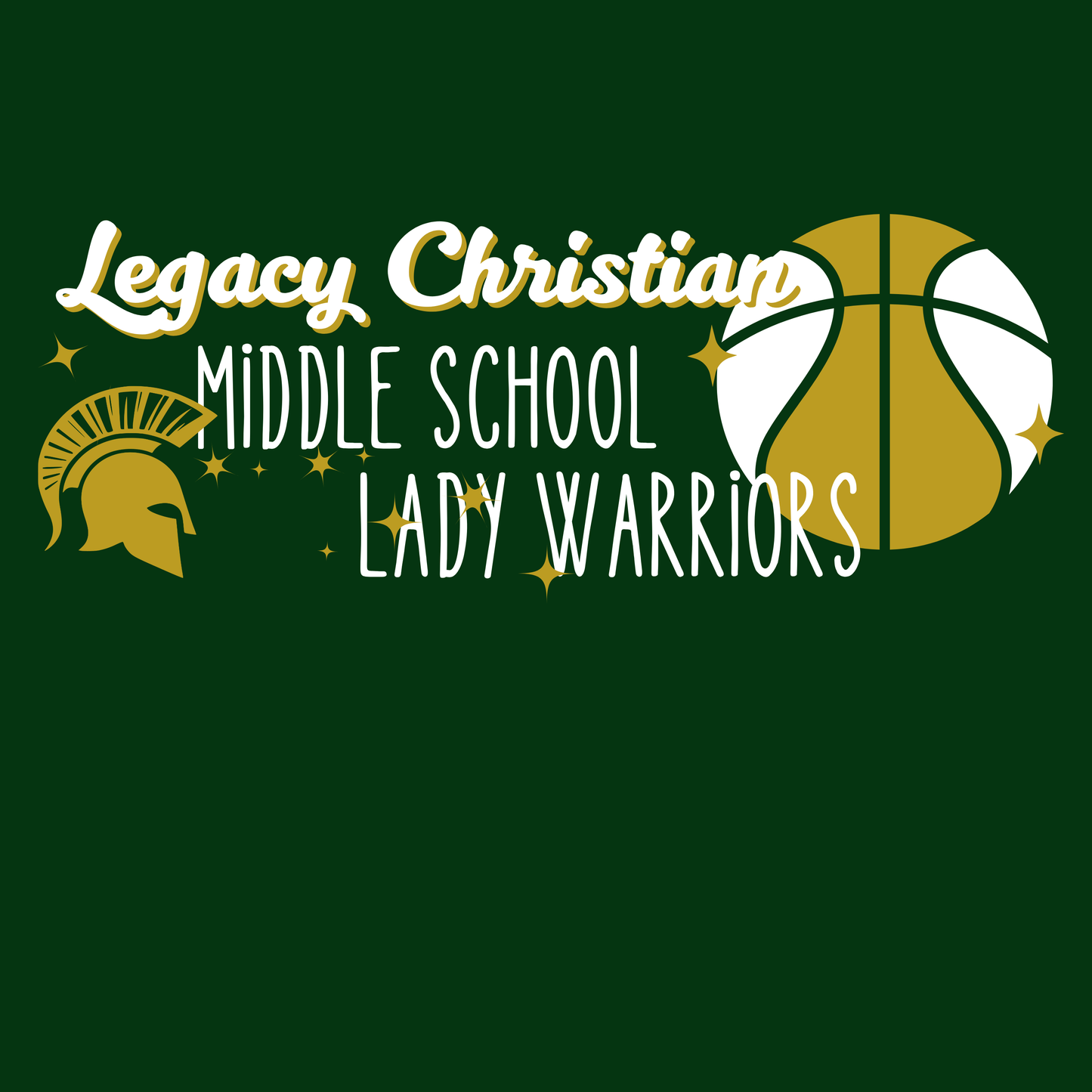 Middle School Lady Warrior Basketball 25/26 Tees (Youth & Toddler Sizes)