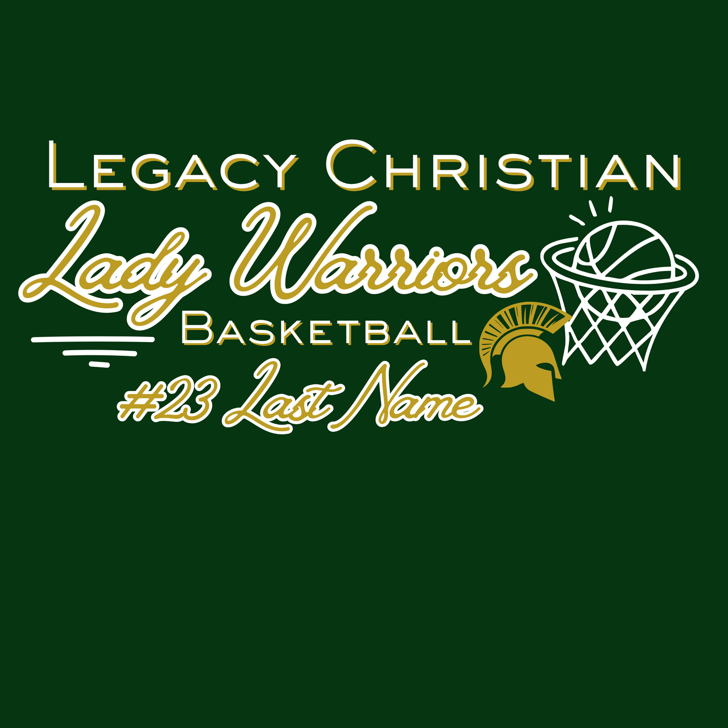 Lady Warrior Basketball 25/26 Tees (Adult)